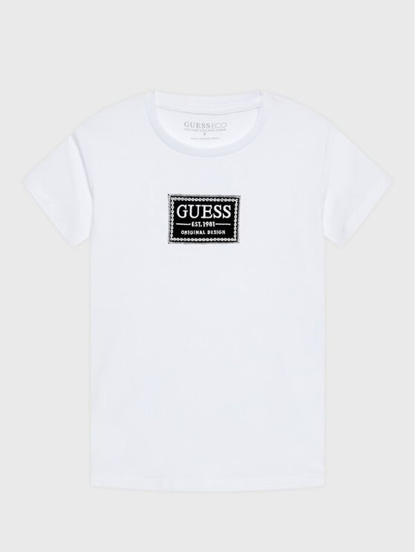 Guess Guess Тишърт L3RI20 K6YW1 Бял Regular Fit