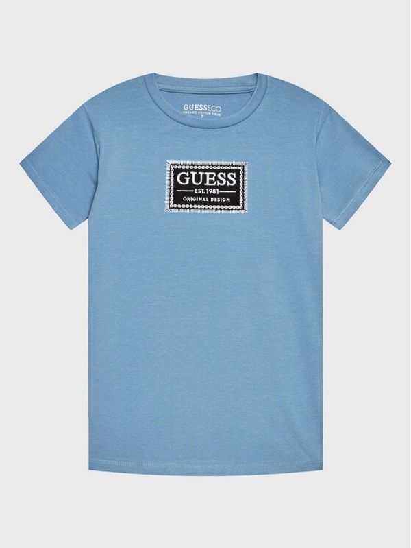 Guess Guess Тишърт L3RI20 K6YW1 Син Regular Fit