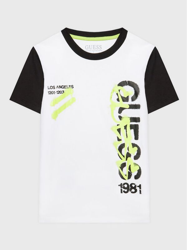 Guess Guess Тишърт L3RI23 K8HM0 Бял Oversize