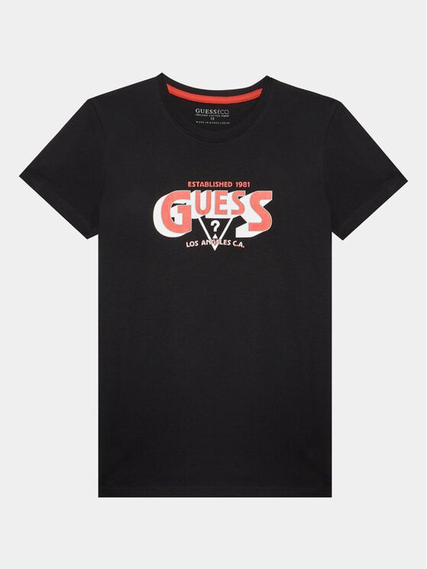 Guess Guess Тишърт L3YI20 K8HM4 Черен Regular Fit