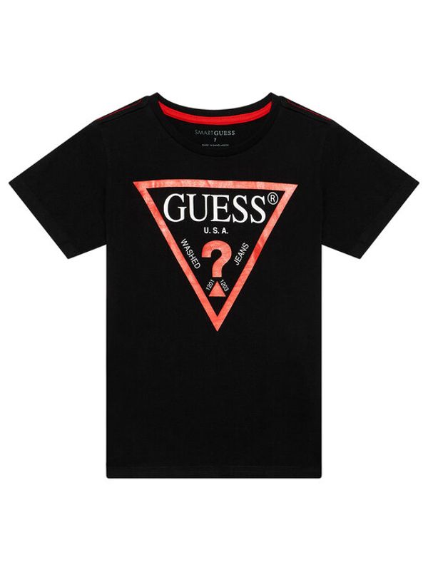 Guess Guess Тишърт L73I55 K8HM0 Черен Regular Fit