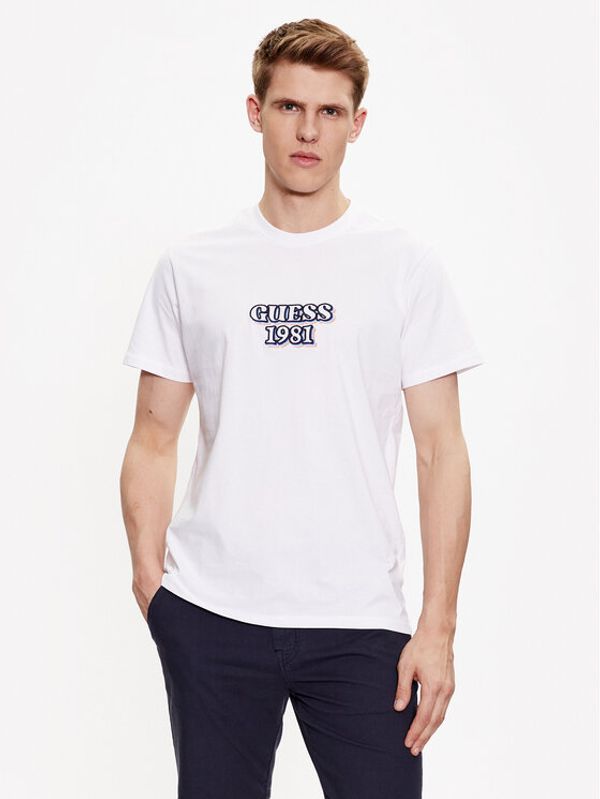Guess Guess Тишърт Logo M3GI30 K8FQ4 Бял Slim Fit
