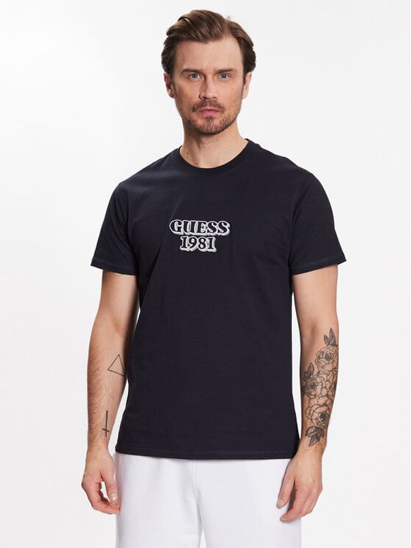 Guess Guess Тишърт Logo M3GI30 K8FQ4 Тъмносин Slim Fit
