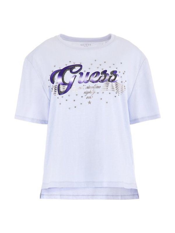Guess Guess Тишърт Logo W3GI33 KB3P0 Син Boxy Fit