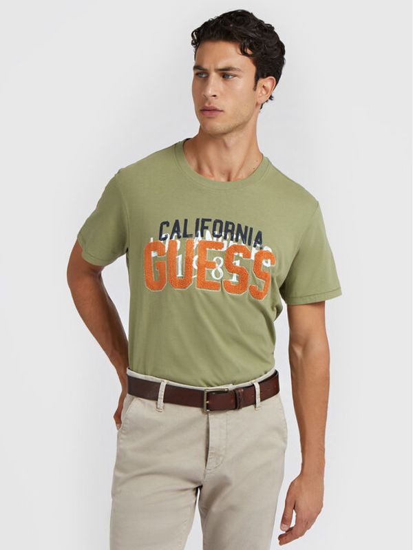 Guess Guess Тишърт M2BI38 K8FQ4 Зелен Regular Fit