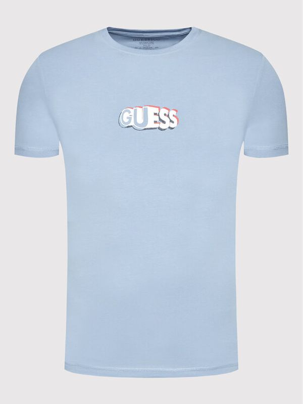 Guess Guess Тишърт M2YI20 J1311 Син Slim Fit