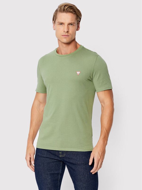 Guess Guess Тишърт M2YI36 I3Z11 Зелен Slim Fit