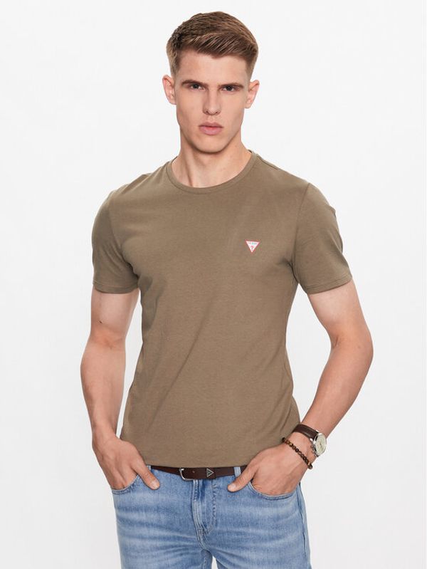 Guess Guess Тишърт M2YI36 I3Z14 Зелен Slim Fit