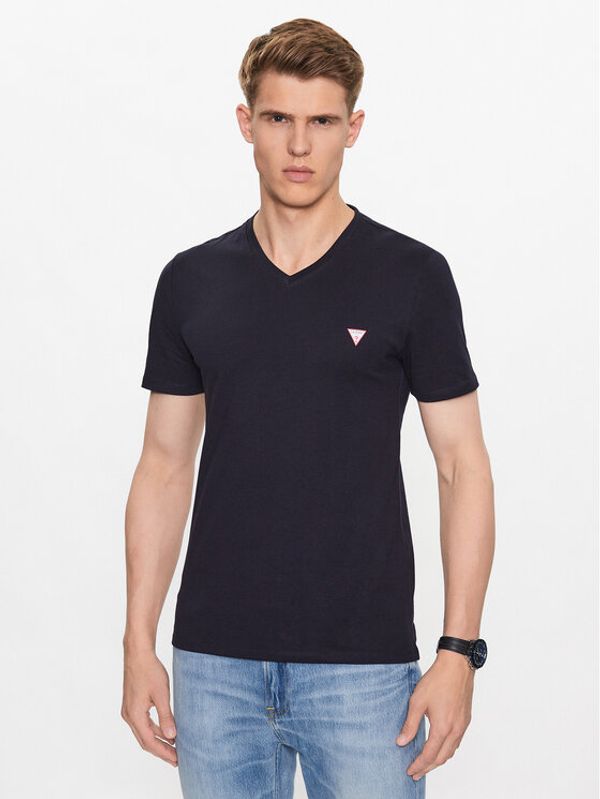 Guess Guess Тишърт M2YI37 I3Z14 Син Slim Fit