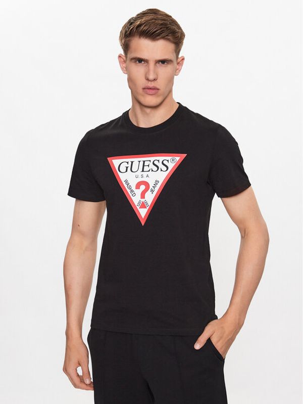 Guess Guess Тишърт M2YI71 I3Z14 Черен Slim Fit