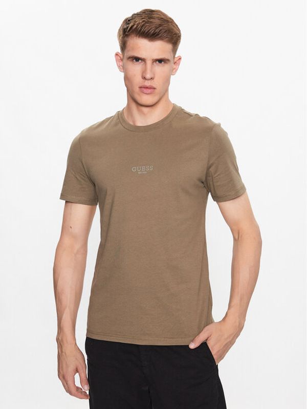 Guess Guess Тишърт M2YI72 I3Z14 Зелен Regular Fit