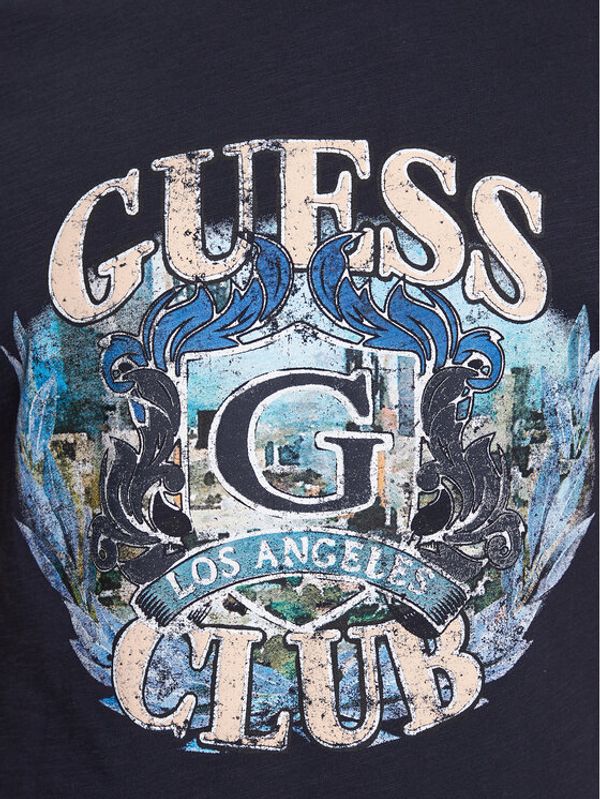 Guess Guess Тишърт M3BI70 K6XN4 Син Slim Fit