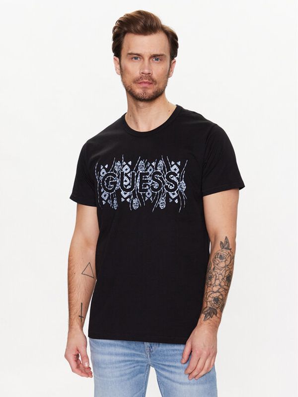 Guess Guess Тишърт M3GI15 K8FQ4 Черен Regular Fit