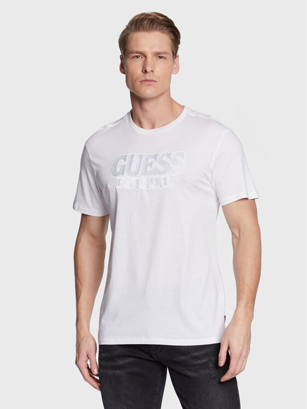 Guess Guess Тишърт M3GI56 K9RM3 Бял Slim Fit