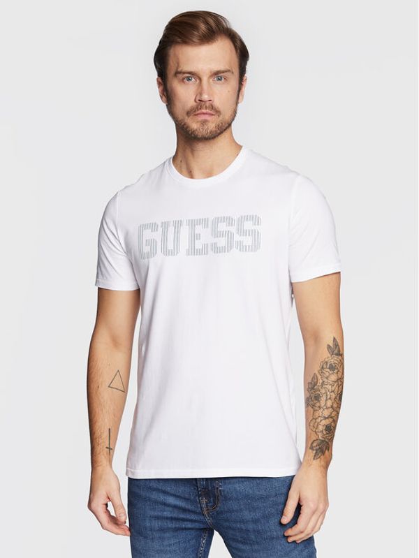 Guess Guess Тишърт M3RI05 J1314 Бял Slim Fit