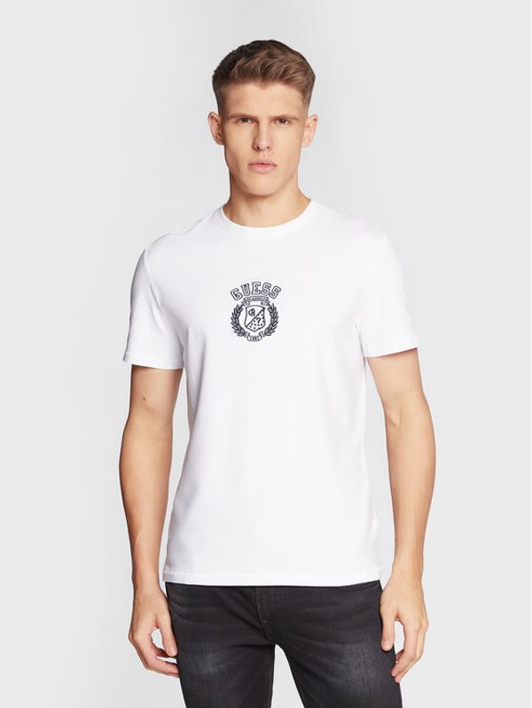 Guess Guess Тишърт M3RI19 J1314 Бял Slim Fit