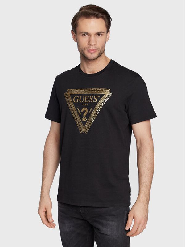 Guess Guess Тишърт M3RI68 KBDK0 Черен Slim Fit