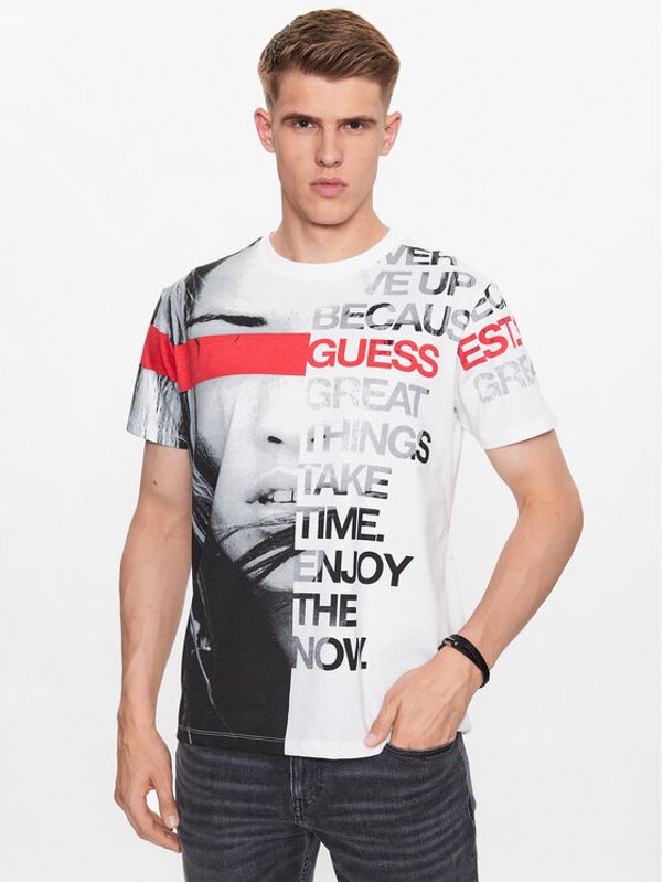 Guess Guess Тишърт M3YI04 I3Z13 Бял Regular Fit