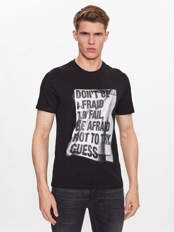 Guess Guess Тишърт M3YI06 I3Z14 Черен Slim Fit