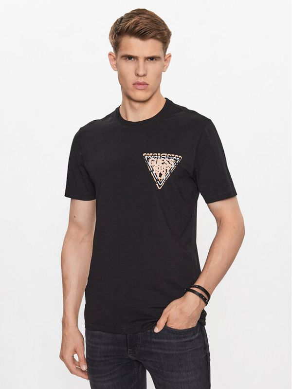 Guess Guess Тишърт M3YI22 J1314 Черен Slim Fit