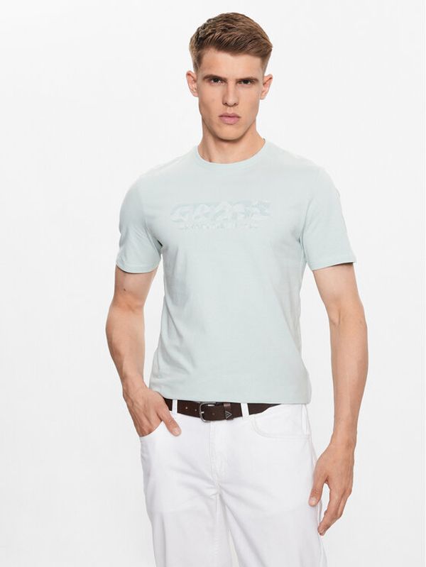 Guess Guess Тишърт M3YI26 J1314 Син Slim Fit