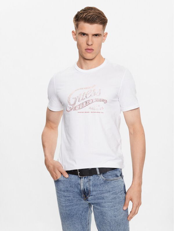 Guess Guess Тишърт M3YI27 J1314 Бял Slim Fit