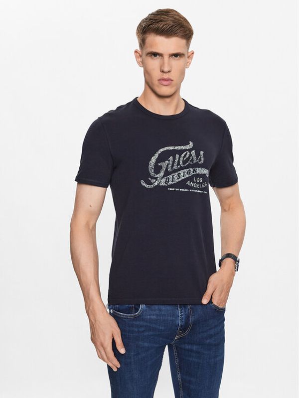 Guess Guess Тишърт M3YI27 J1314 Син Slim Fit