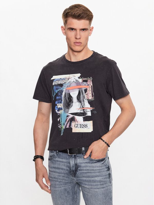Guess Guess Тишърт M3YI38 K8FQ4 Черен Regular Fit