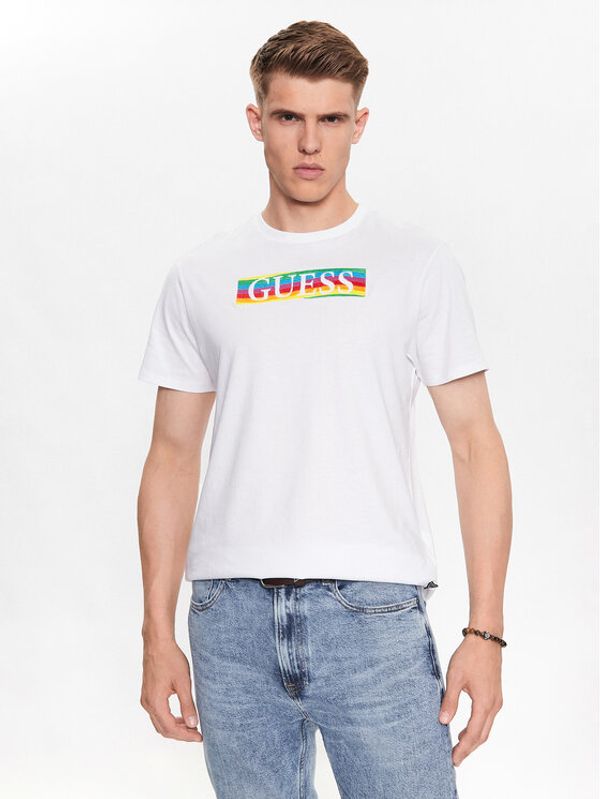 Guess Guess Тишърт M3YI60 K9RM1 Бял Slim Fit