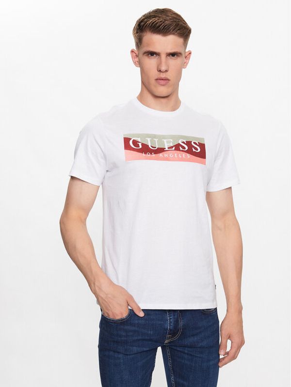 Guess Guess Тишърт M3YI90 K9RM1 Бял Slim Fit