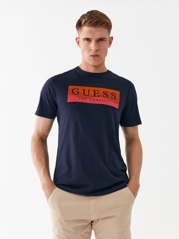 Guess Guess Тишърт M3YI90 K9RM1 Син Slim Fit