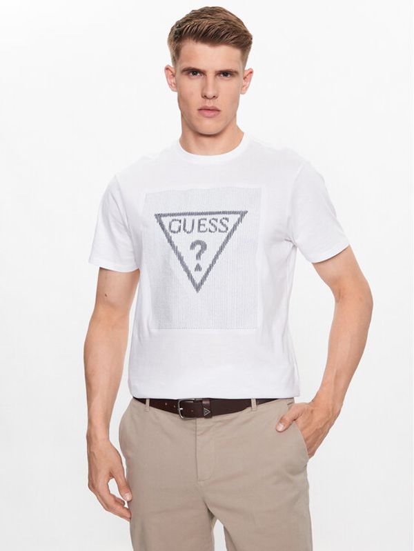 Guess Guess Тишърт M3YI91 K9RM1 Бял Slim Fit