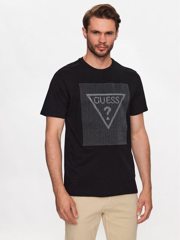 Guess Guess Тишърт M3YI91 K9RM1 Черен Slim Fit