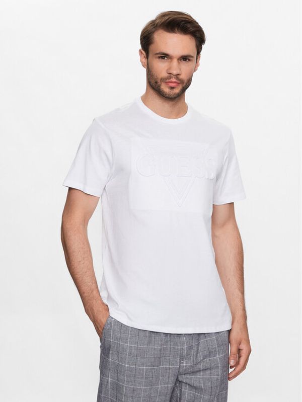 Guess Guess Тишърт M3YI91 K9RM1 Тъмносин Slim Fit