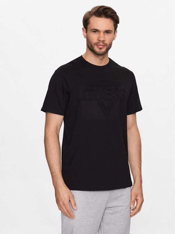 Guess Guess Тишърт M3YI92 K9RM1 Черен Slim Fit