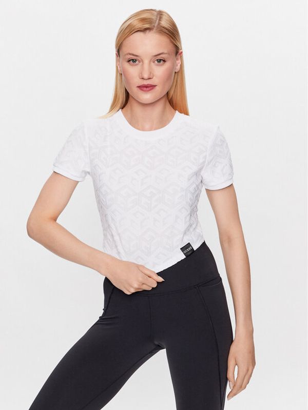 Guess Guess Тишърт Macro V3YI04 KBSO0 Бял Boxy Fit