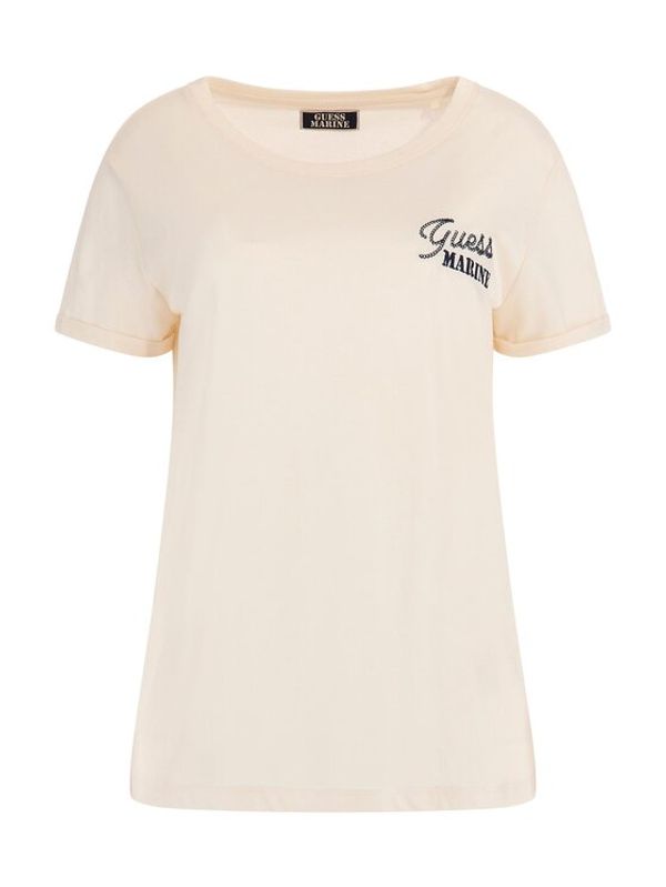 Guess Guess Тишърт Marine Logo W3GI37 K46D1 Бял Regular Fit