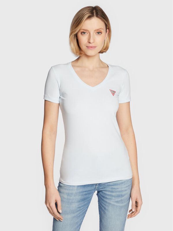 Guess Guess Тишърт Mini Triangle W2YI45 J1311 Син Slim Fit