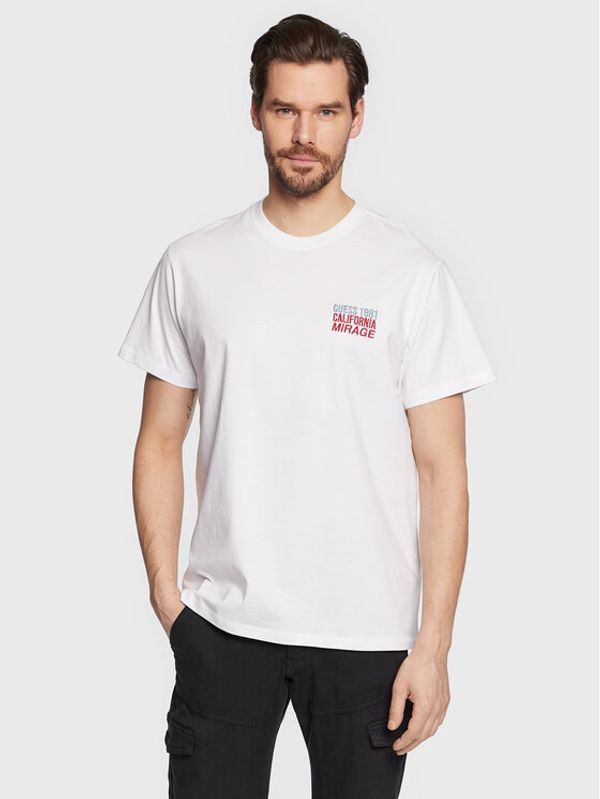 Guess Guess Тишърт Mirage Palm M3GI16 I3Z14 Бял Regular Fit