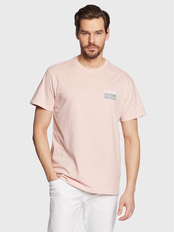 Guess Guess Тишърт Mirage Palm M3GI16 I3Z14 Розов Regular Fit