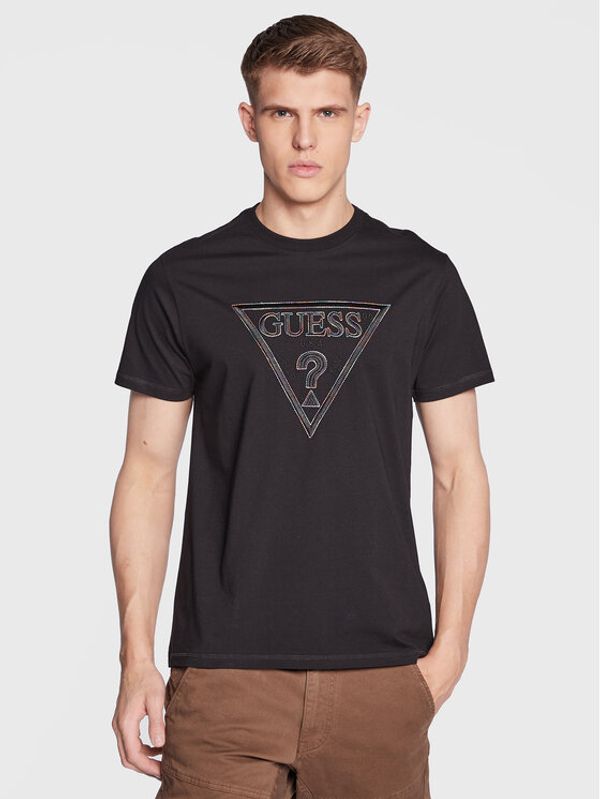 Guess Guess Тишърт Moisey M3RI15 K8FQ4 Черен Regular Fit