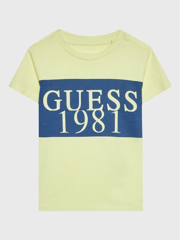 Guess Guess Тишърт N3GI02 K8HM0 Жълт Regular Fit