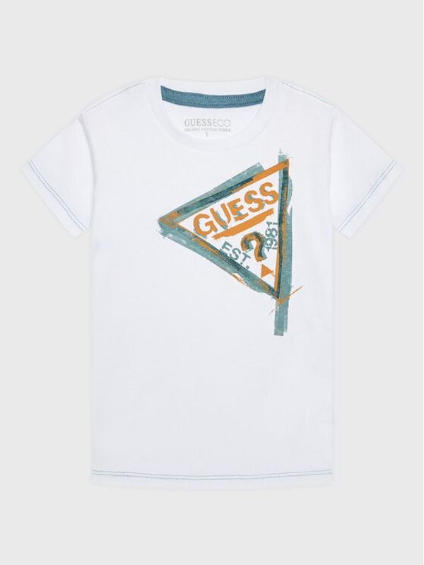 Guess Guess Тишърт N3GI08 K8HM0 Бял Regular Fit