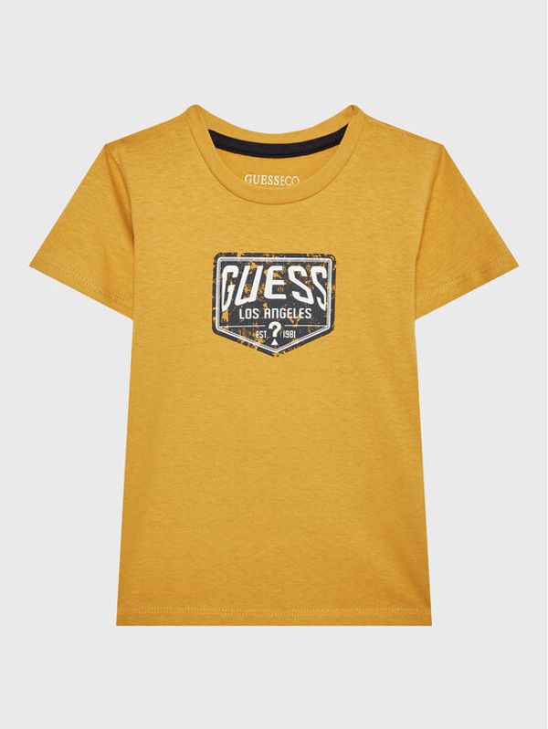 Guess Guess Тишърт N3GI09 K8HM0 Оранжев Regular Fit