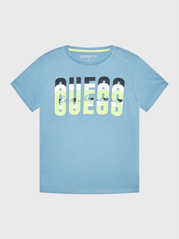 Guess Guess Тишърт N3RI01 K8HM0 Син Regular Fit