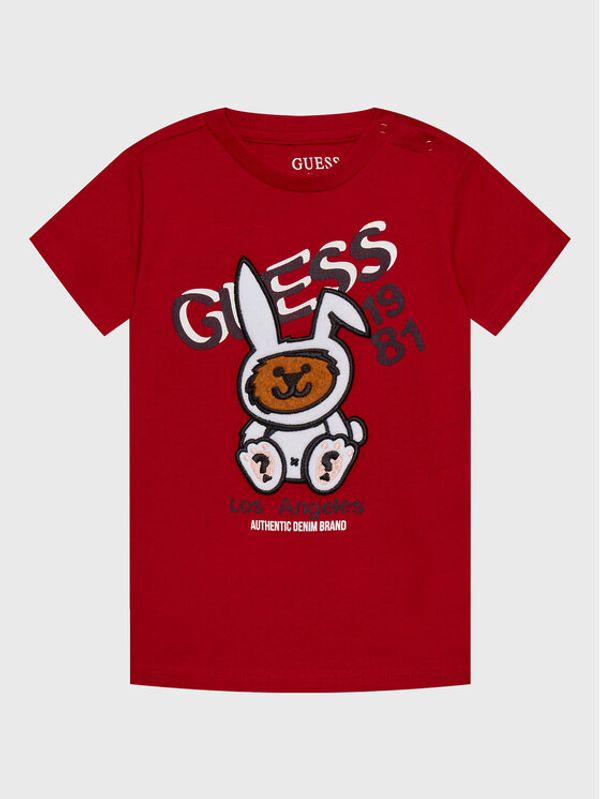 Guess Guess Тишърт N3RI03 K8HM3 Червен Regular Fit