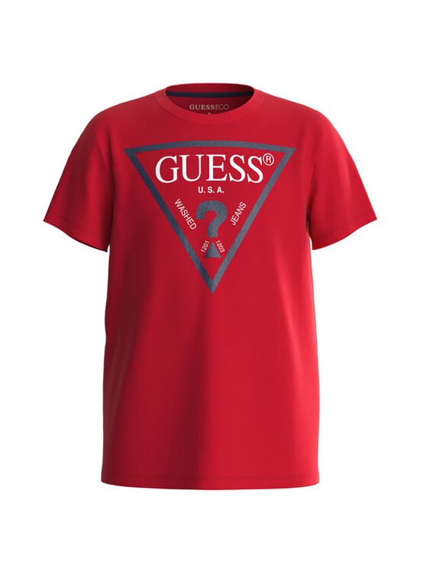 Guess Guess Тишърт N73I55 K8HM0 Оранжев Regular Fit