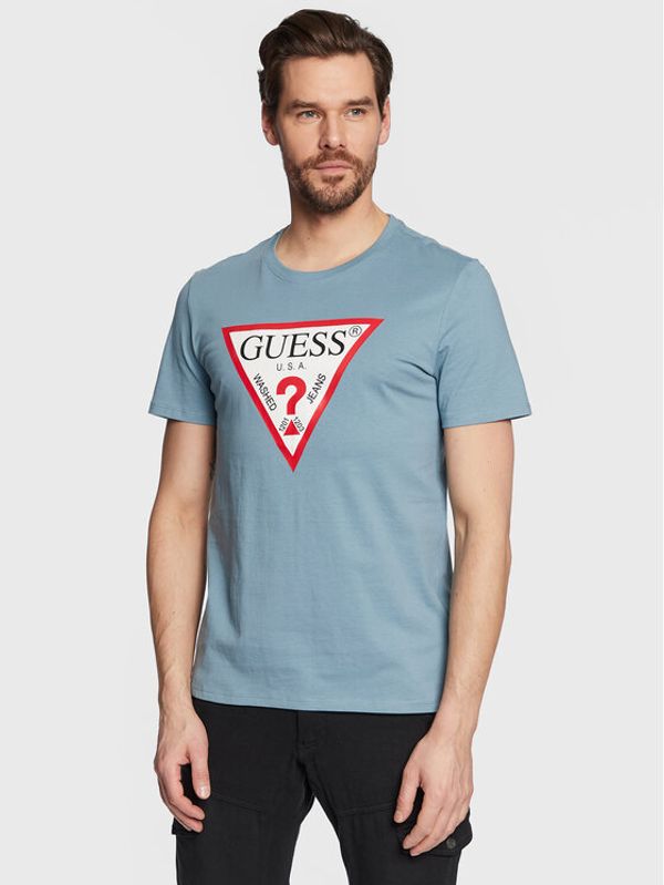 Guess Guess Тишърт Original Logo M2YI71 I3Z11 Син Slim Fit