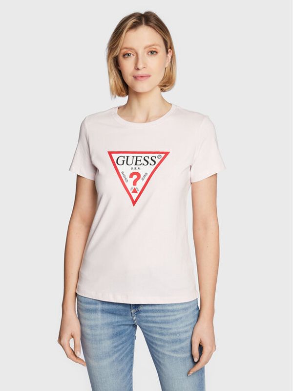 Guess Guess Тишърт Original W1YI1B I3Z11 Розов Regular Fit
