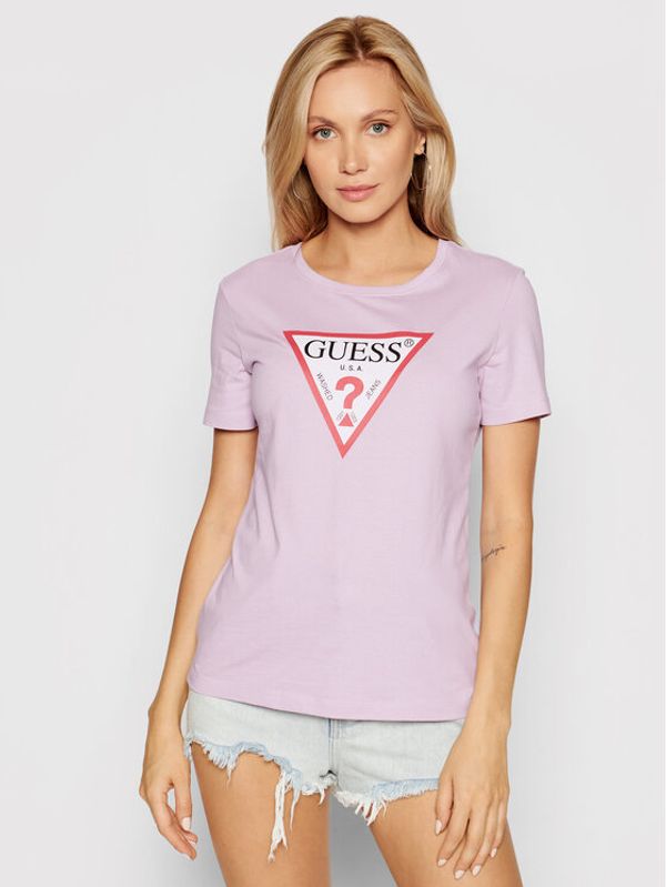 Guess Guess Тишърт Original W1YI1B I3Z11 Виолетов Boxy Fit